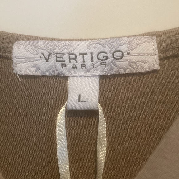 NWT Vertigo Paris dress with asymmetrical hem and jewel detail at neck - Picture 4 of 15